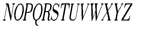 Selmora Grade Extra Condensed Italic Font UPPERCASE