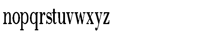Selmora Grade Extra Condensed Font LOWERCASE