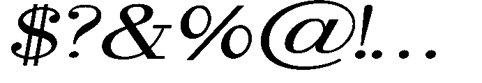 Selmora Grade Extra Exp Italic Font OTHER CHARS