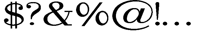 Selmora Grade Extra Expanded Font OTHER CHARS