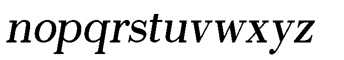 Selmora Grade Italic Font LOWERCASE