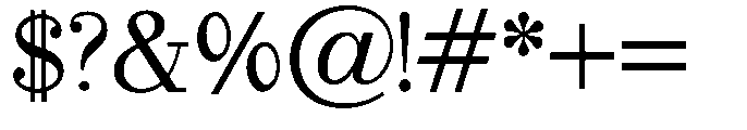 Selmora Grade Regular Font OTHER CHARS