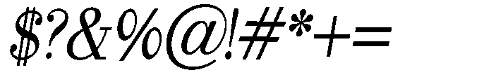Selmora Grade Sem Condensed Italic Font OTHER CHARS