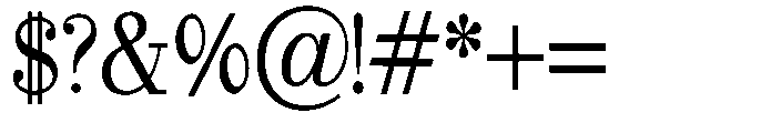 Selmora Grade Semi Condensed Font OTHER CHARS