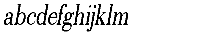 Selmora Grade Sf Condensed Italic FONT