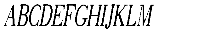 Selmora Grade Sf Extra Condensed Italic Font