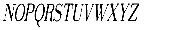 Selmora Grade Sf Extra Condensed Italic Font UPPERCASE