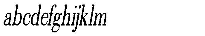 Selmora Grade Sf Extra Condensed Italic FONT