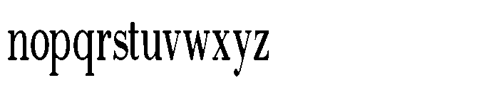 Selmora Grade Sf Extra Condensed Font LOWERCASE
