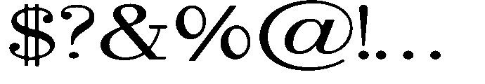 Selmora Grade Sf Extra Expanded Font OTHER CHARS