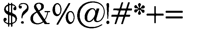 Selmora Grade Sf Regular Font OTHER CHARS