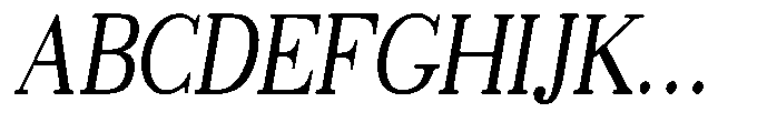 Selmora Grade Sf Sem Condensed Italic Font