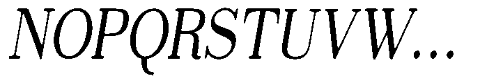 Selmora Grade Sf Sem Condensed Italic Font UPPERCASE
