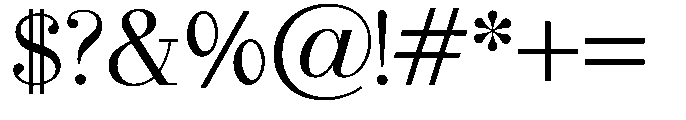 Selmora Regular Font OTHER CHARS