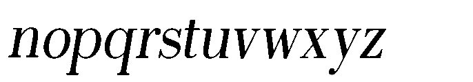 Selmora Semi Condensed Slant Font LOWERCASE