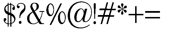 Selmora Semi Condensed Font OTHER CHARS