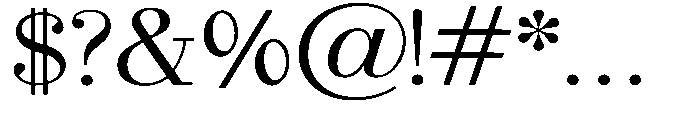 Selmora Semi Expanded Font OTHER CHARS