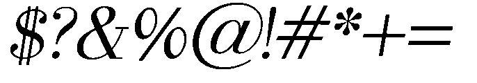 Selmora Slant Font OTHER CHARS