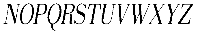 Selmora Soft Condensed Italic Font UPPERCASE