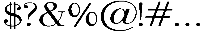 Selmora Soft Expanded Font OTHER CHARS
