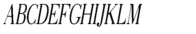 Selmora Soft Extra Condensed Italic Font UPPERCASE