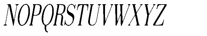 Selmora Soft Extra Condensed Italic Font UPPERCASE