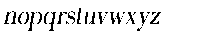 Selmora Soft Sem Condensed Italic Font LOWERCASE