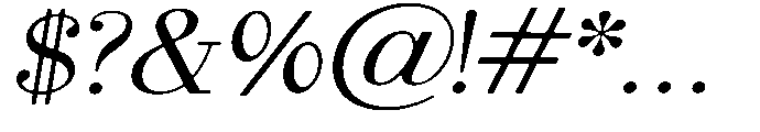 Selmora Soft Sem Exp Italic Font OTHER CHARS