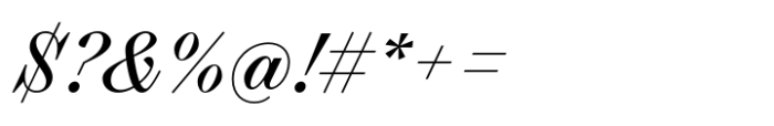Selva Italic Font OTHER CHARS
