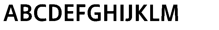 Semikolon Neue 1450 Bold Font UPPERCASE