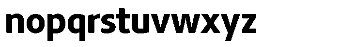 Semikolon Neue Plus Extra-Bold Font LOWERCASE