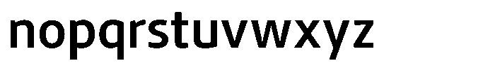 Semikolon Neue Plus Semibold Font LOWERCASE