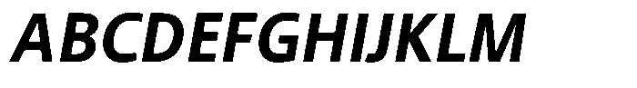 Semikolon Neue Pro Bold Italic Font UPPERCASE