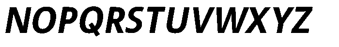 Semikolon Neue Pro Bold Italic Font UPPERCASE