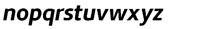 Semikolon Neue Pro Bold Italic Font LOWERCASE