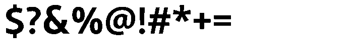 Semikolon Neue Pro Bold Font OTHER CHARS