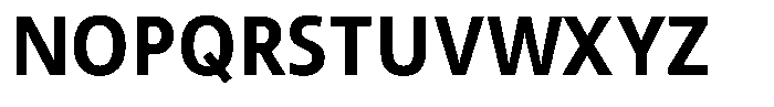 Semikolon Neue Pro Bold Font UPPERCASE