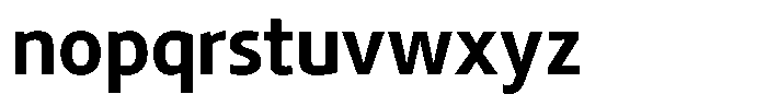 Semikolon Neue Pro Bold Font LOWERCASE