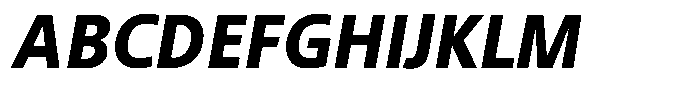 Semikolon Neue Pro Extra-Bold Italic Font UPPERCASE