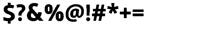 Semikolon Neue Pro Extra-Bold Font OTHER CHARS