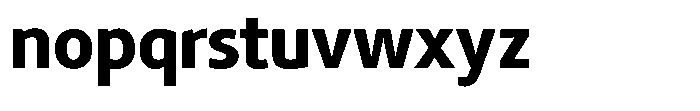Semikolon Neue Pro Extra-Bold Font LOWERCASE