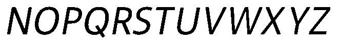 Semikolon Neue Pro Italic Font UPPERCASE