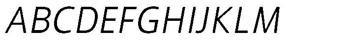 Semikolon Neue Pro Light Italic Font UPPERCASE