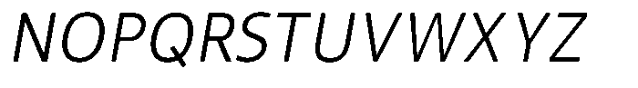 Semikolon Neue Pro Light Italic Font UPPERCASE