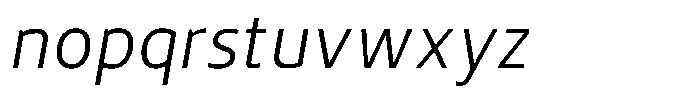 Semikolon Neue Pro Light Italic Font LOWERCASE
