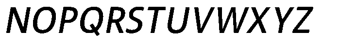 Semikolon Neue Pro Medium Italic Font UPPERCASE