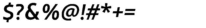 Semikolon Neue Pro Semibold Italic Font OTHER CHARS