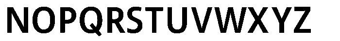 Semikolon Neue Pro Semibold Font UPPERCASE