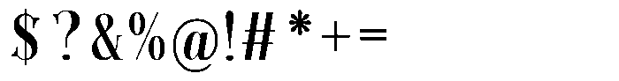 Semiotica Font OTHER CHARS