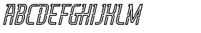 Sencito Slant Font UPPERCASE